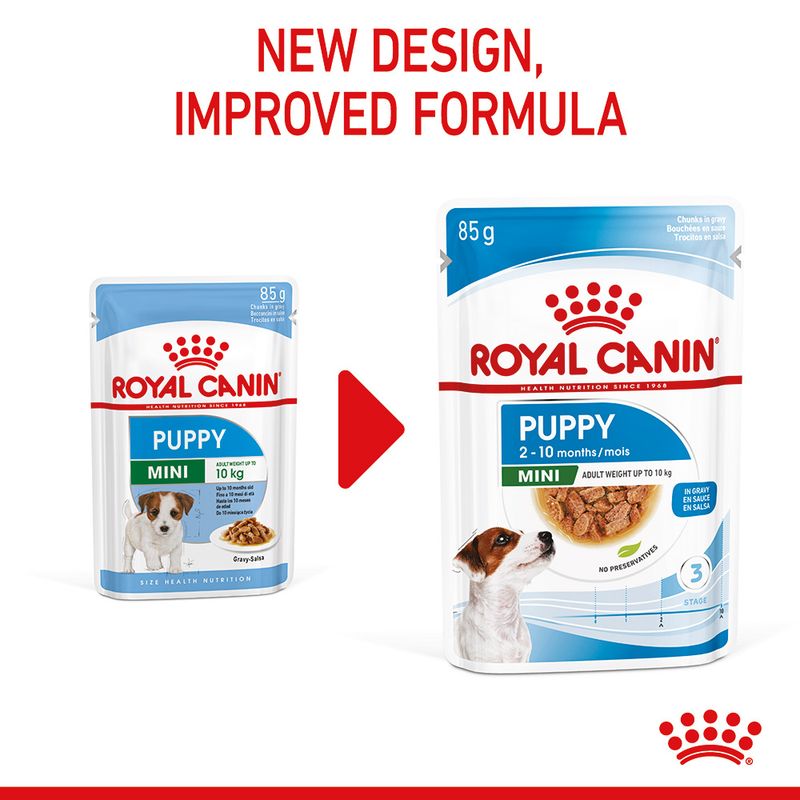 Royal Canin Mini Puppy in Gravy || Royal Canin Size || view 4