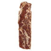 A single strip of dried meat, brown with light marbling.