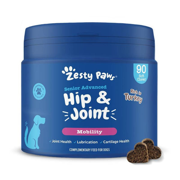 Zesty Paws Senior Advanced Hip & Joint Chews Mobility - Turkey || Zesty Paws || view 1