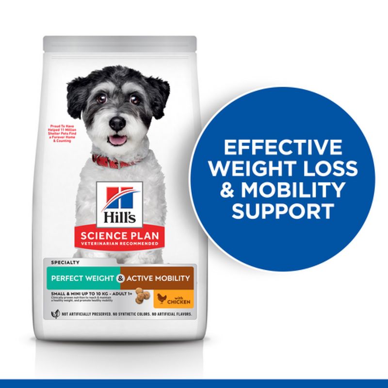 Hill’s Science Plan Adult 1+ Perfect Weight & Active Mobility Small & Mini || Hill's Science Plan || view 3