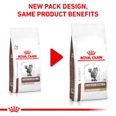 Image shows Royal Canin Gastrointestinal Fibre Response with new pack design and the message: New pack design, same product benefits.