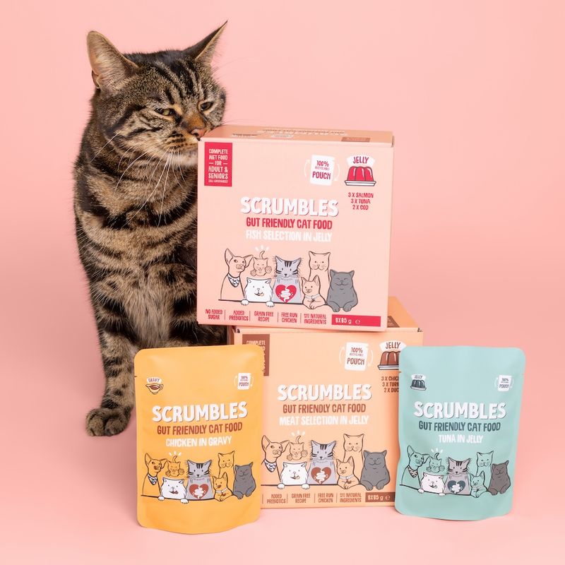 Scrumbles Gut Health Cat Food Pouches Fish in Jelly Selection