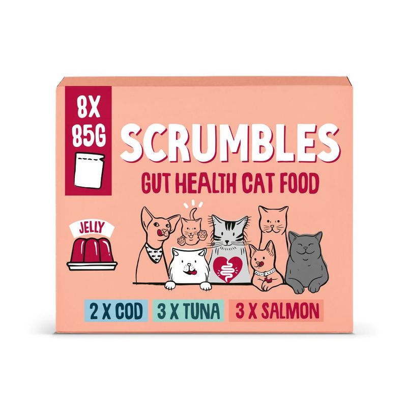 Scrumbles Gut Health Cat Food Pouches Fish in Jelly Selection