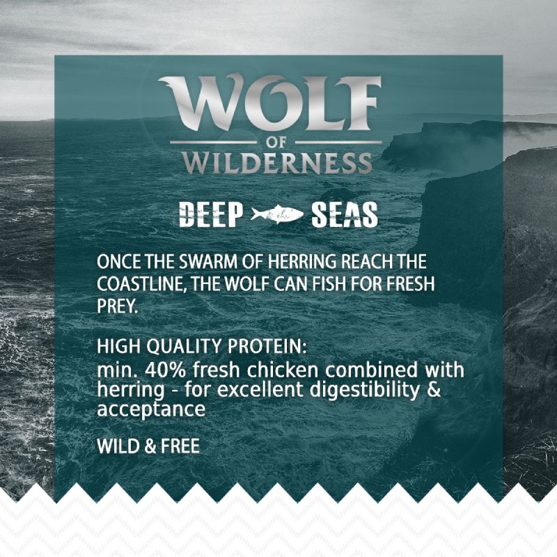 Wolf of Wilderness Adult "Deep Seas" - Herring || Wolf of Wilderness || view 4