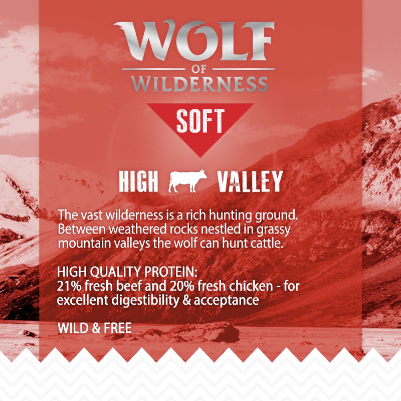 Wolf of Wilderness Soft "High Valley" - Beef || Wolf of Wilderness || view 4
