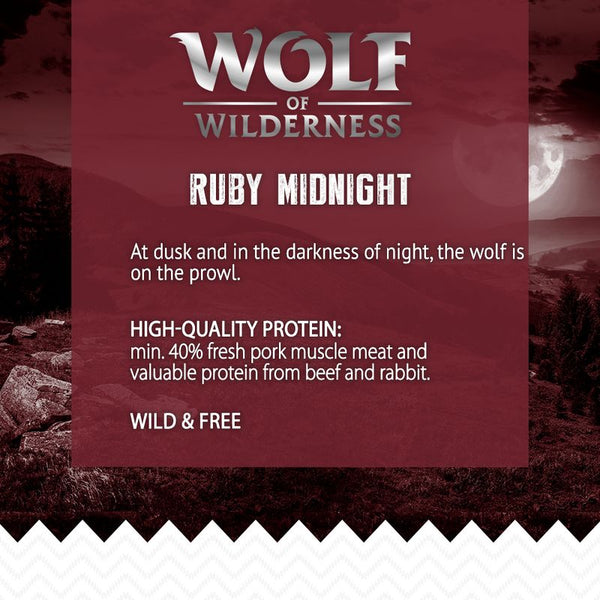 Wolf of Wilderness Adult "Ruby Midnight" – Beef & Rabbit || Wolf of Wilderness || view 7