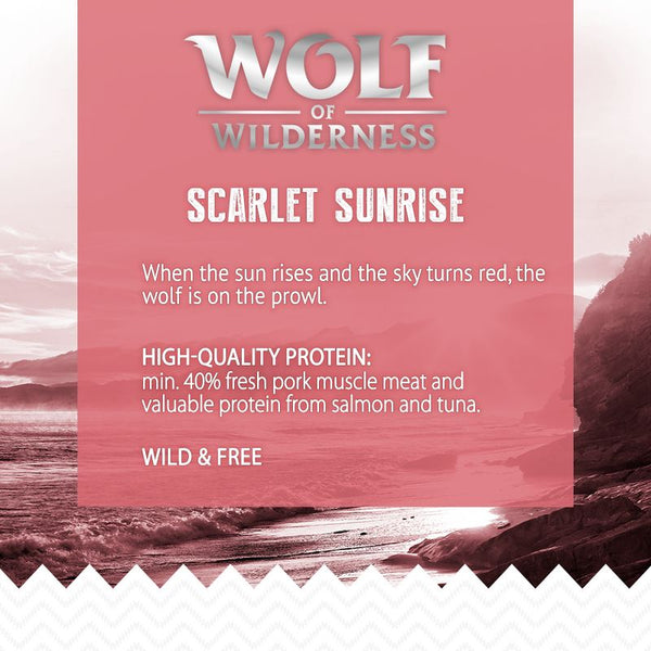 Wolf of Wilderness Adult "Scarlet Sunrise" - Salmon & Tuna || Wolf of Wilderness || view 4