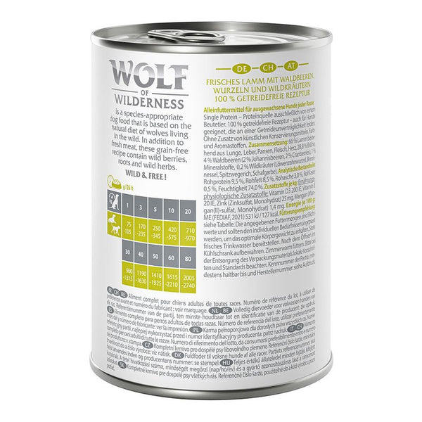 Wolf of Wilderness Adult Single Protein 6 x 400g || Wolf of Wilderness || view 11