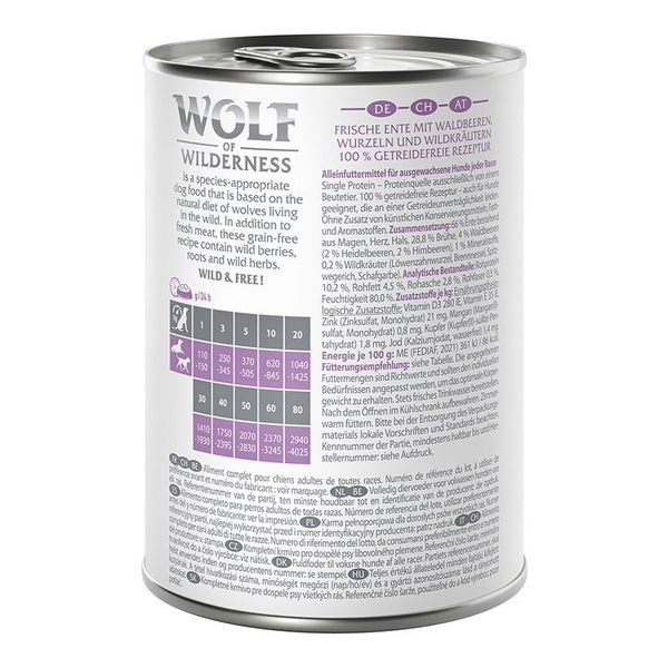 Wolf of Wilderness Adult Single Protein 6 x 400g || Wolf of Wilderness || view 13