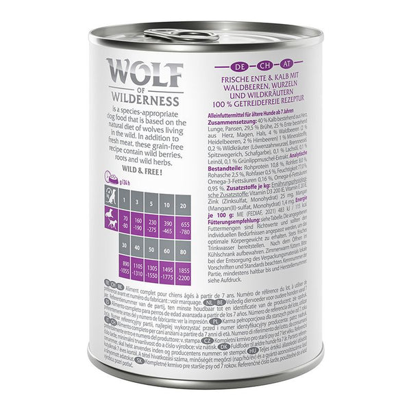 Wolf of Wilderness Senior Duo-Protein Recipe 6 x 400g || Wolf of Wilderness || view 3